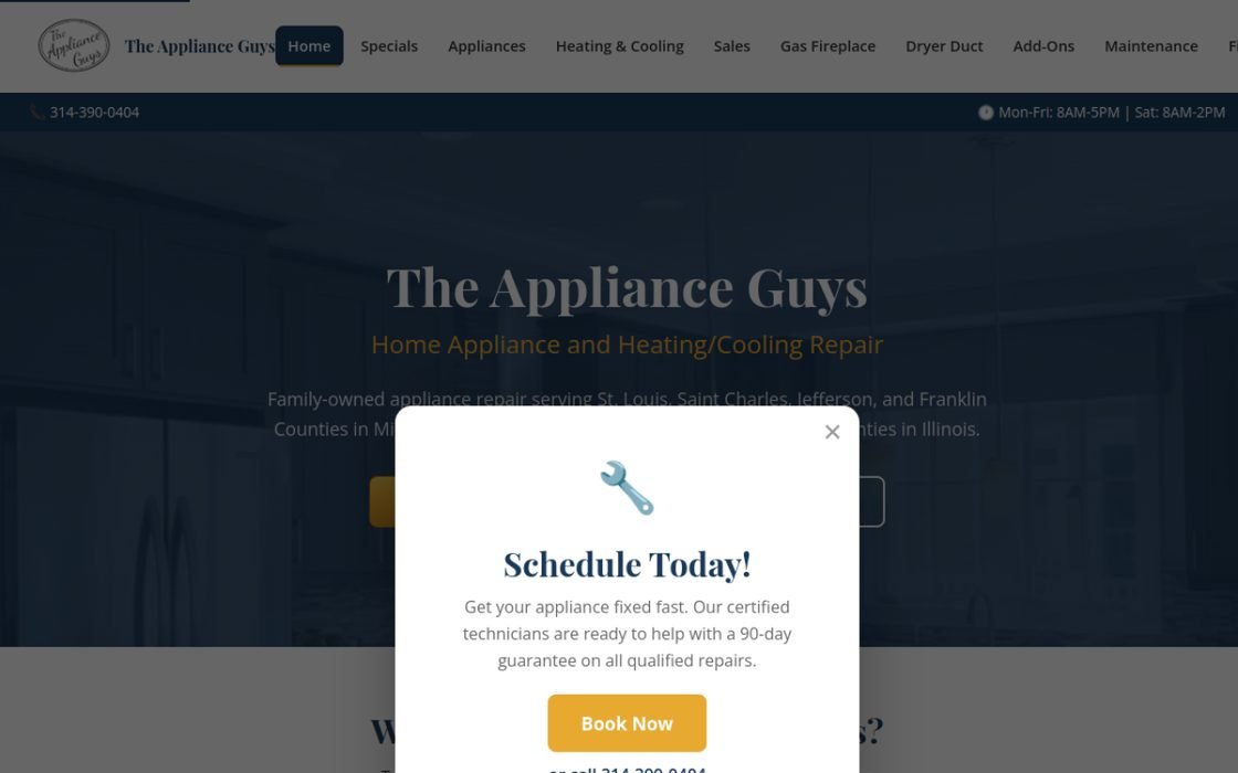 The Appliance Guys &mdash; live site
