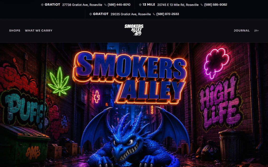 Smoker&rsquo;s Alley &mdash; live site